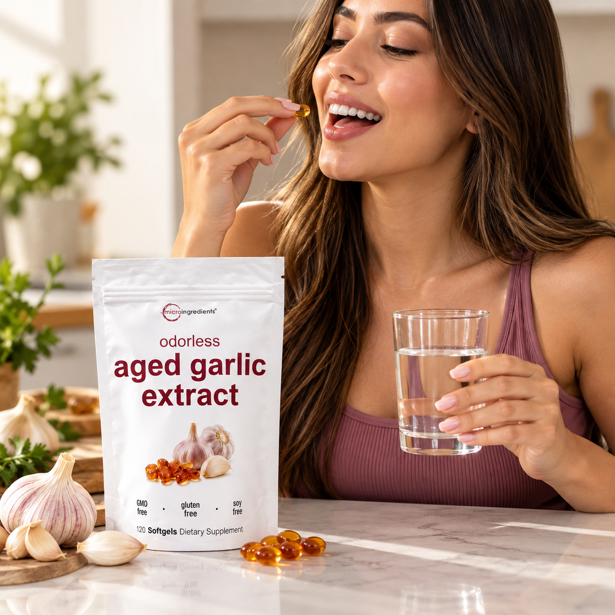 Cápsulas de extracto de Ajo envejecido - Salud Completa 🫀
