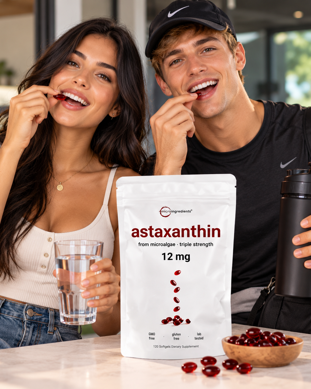 Astaxantina 12 mg | Protección antioxidante y bienestar celular ✨ (120 capsulas)