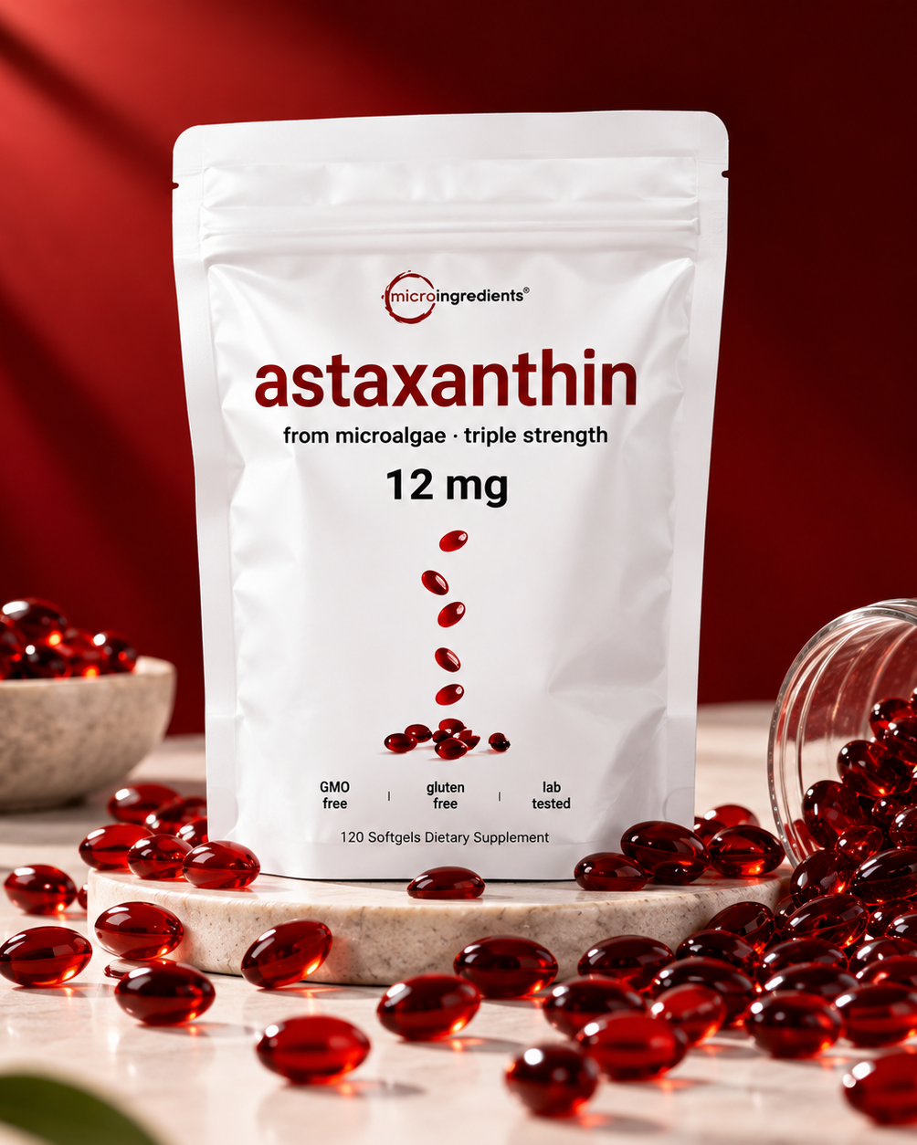 Astaxantina 12 mg | Protección antioxidante y bienestar celular ✨ (120 capsulas)